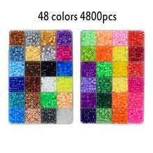 Load image into Gallery viewer, 72 colors 39000pcs Perler Toy Kit 5mm/2.6mm Hama beads 3D Puzzle DIY Toy Kids Creative Handmade Craft Toy Gift