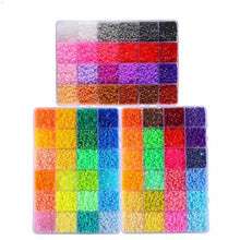 Load image into Gallery viewer, 72 colors 39000pcs Perler Toy Kit 5mm/2.6mm Hama beads 3D Puzzle DIY Toy Kids Creative Handmade Craft Toy Gift