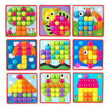Load image into Gallery viewer, 3D Puzzles Toys for Children Creative Mosaic Mushroom Nail Kit Buttons Art Assembling Kids Enlightenment Educational Toys Mosaic